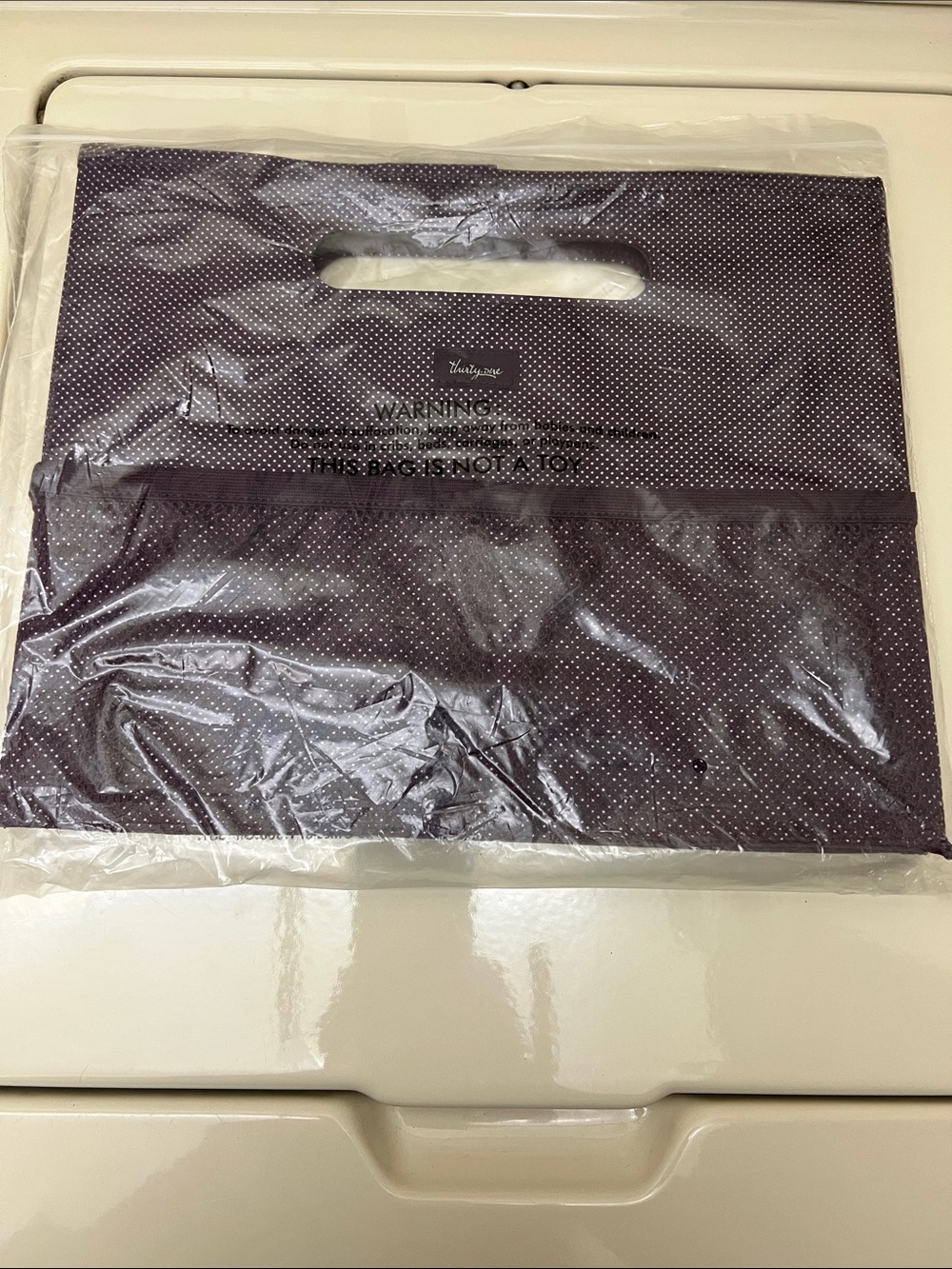 3890 Thirty One Fold N’ File “891A Plum Gingham Pop” New In Package - Picture 3 of 4